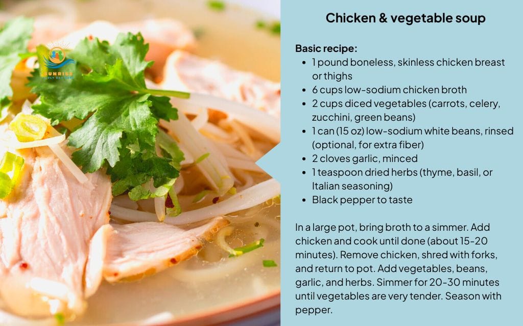 Chicken & vegetable soup