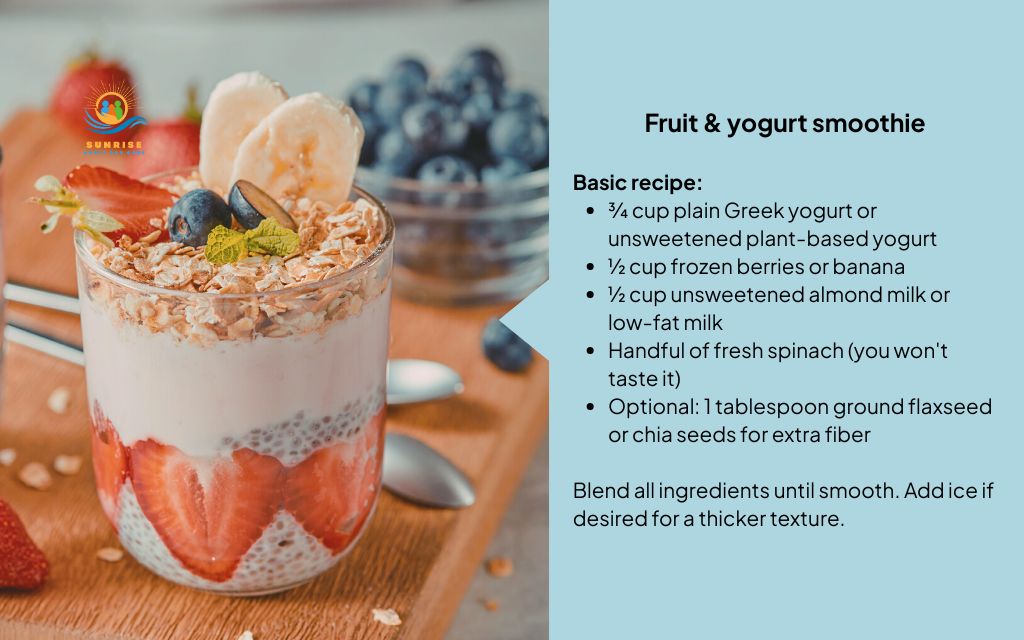 Fruit & yogurt smoothie