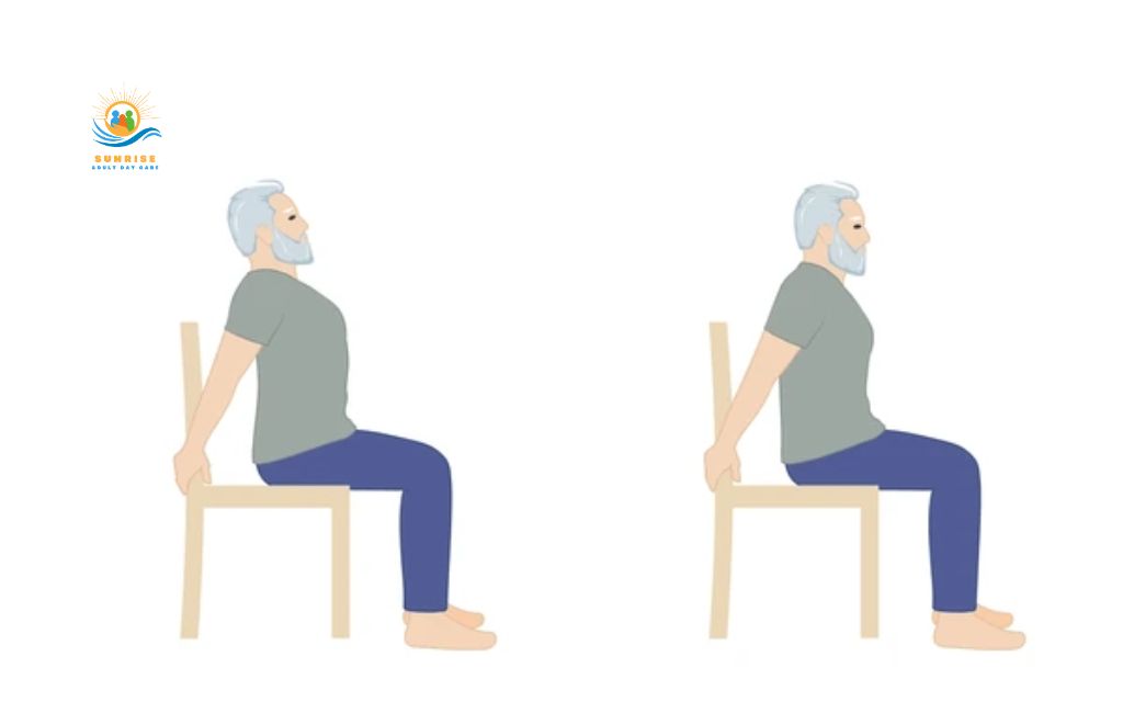 yoga poses for seniors: Seated shoulder & chest opener