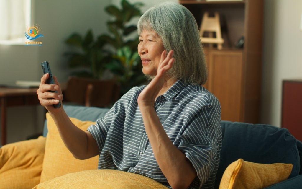 indoor activities for seniors: Video calls with family