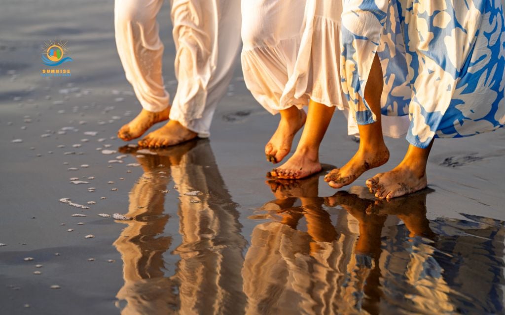 benefits of walking barefoot: Building community through outdoor wellness