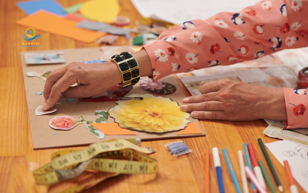 crafts for people with dementia: Collage making