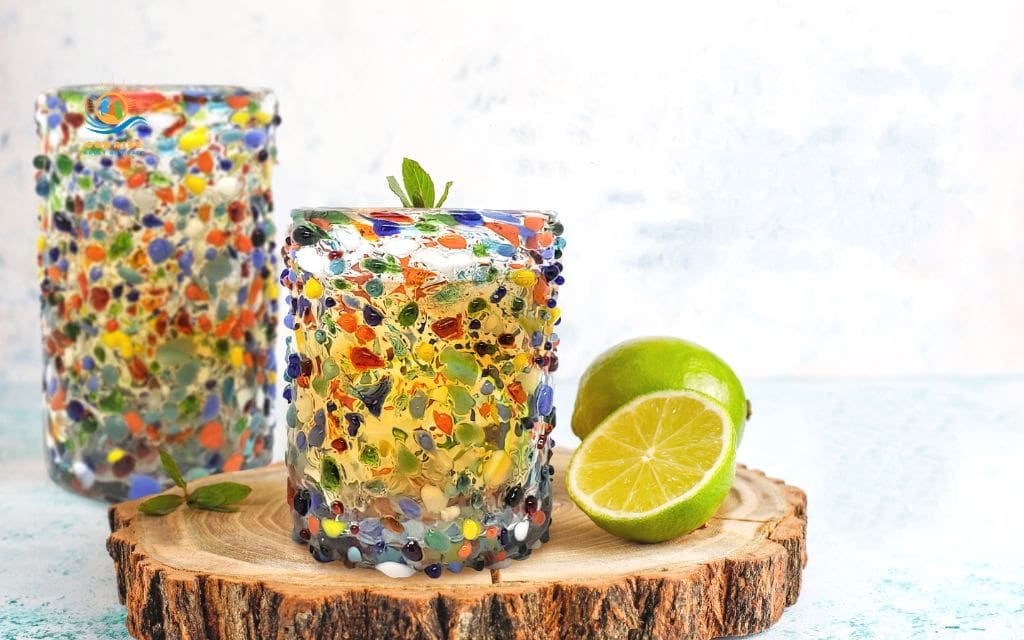 spring crafts for seniors: Confetti tumblers