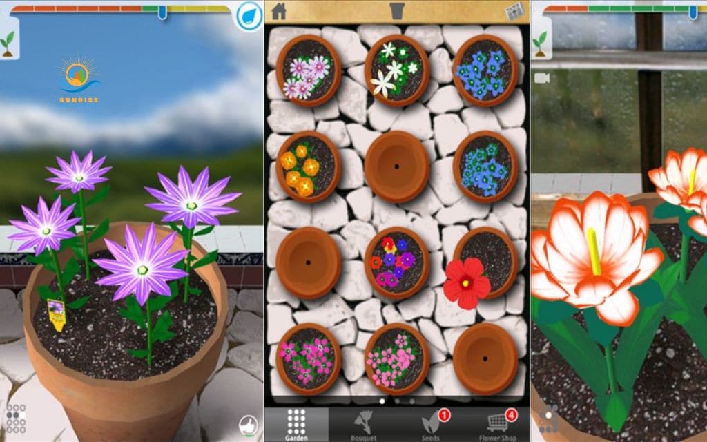 apps for dementia patients: Flower Garden