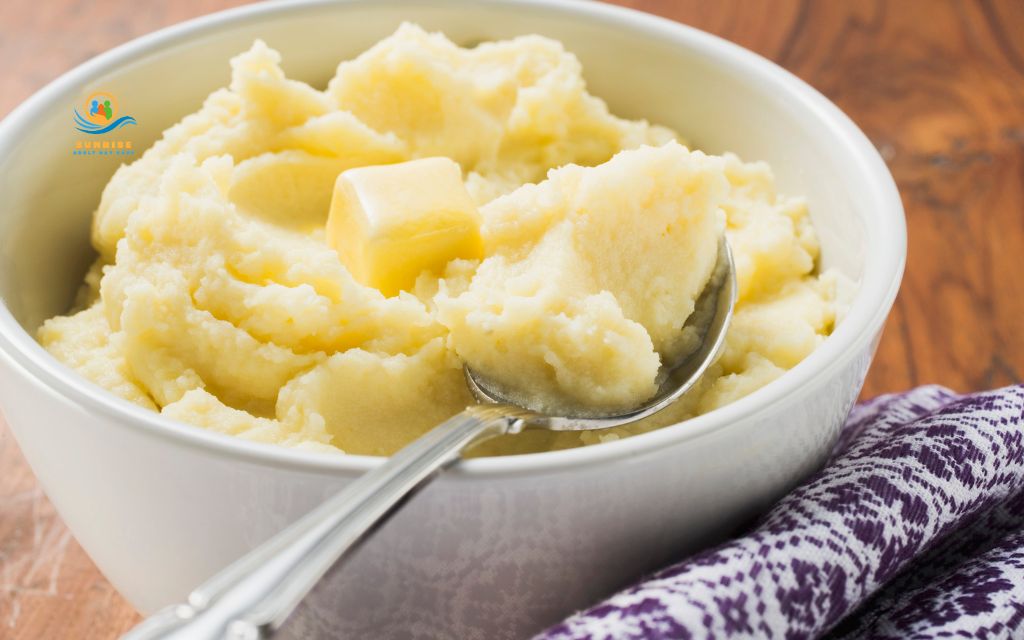 recipes for people with no teeth: Mashed sweet potatoes with butter