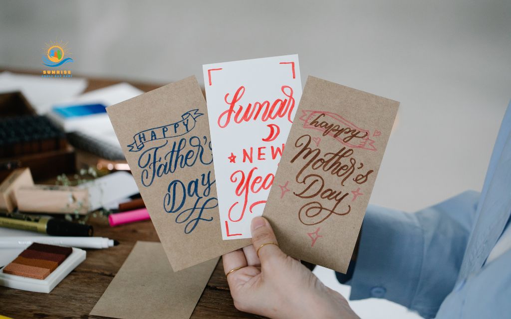 crafts for people with dementia: Personalized greeting cards