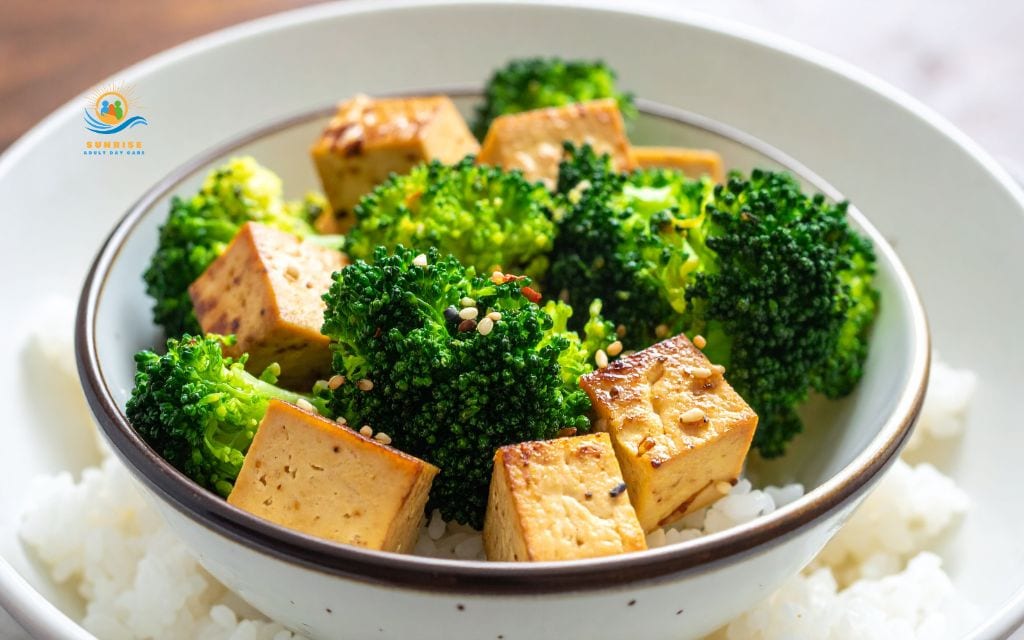 recipes for people with no teeth: Soft tofu stir fry