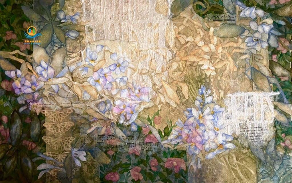 spring crafts for seniors: Springtime collages