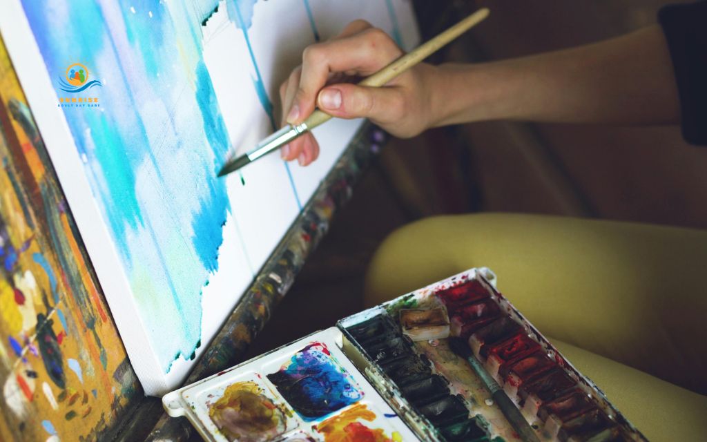 crafts for people with dementia: Watercolor painting