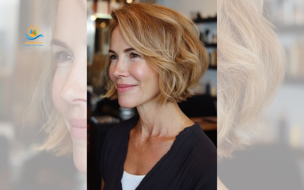 hair for older women: Chin-length bob