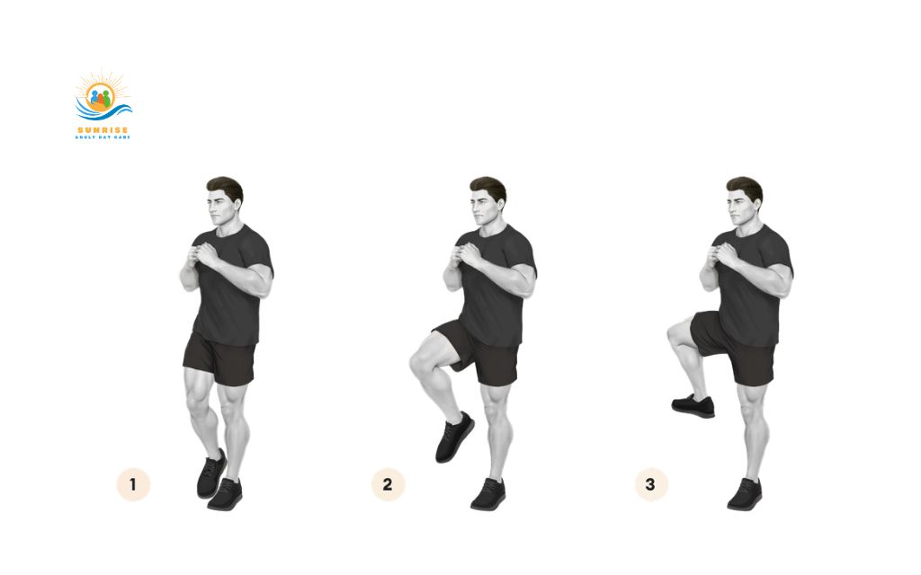 functional exercises for seniors: Hip rotations