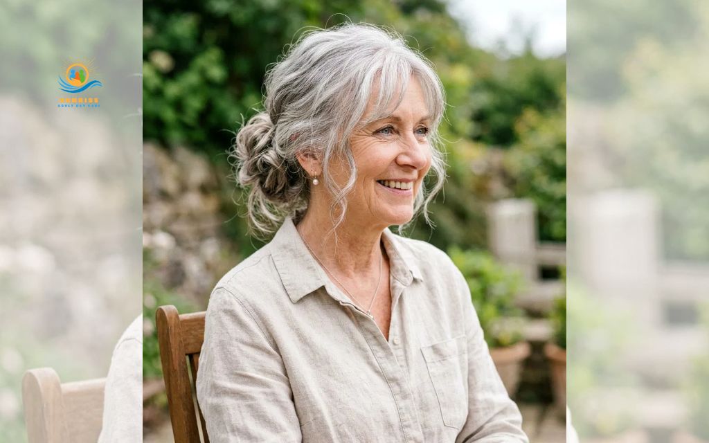 hair for older women: Low ponytail or soft low bun
