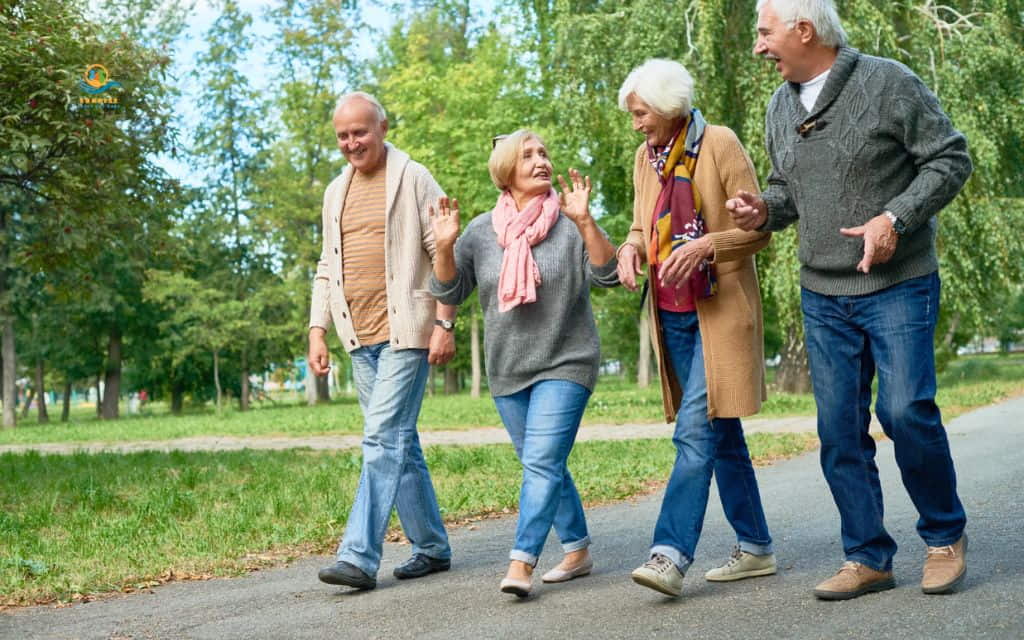 Old people sports: Walking