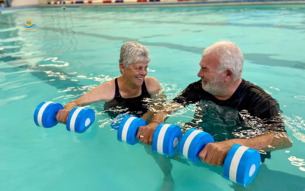 Water aerobics for seniors: What to bring to your first class