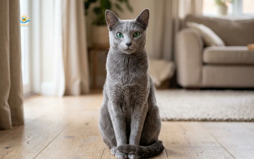 Best cats for elderly: Russian blue