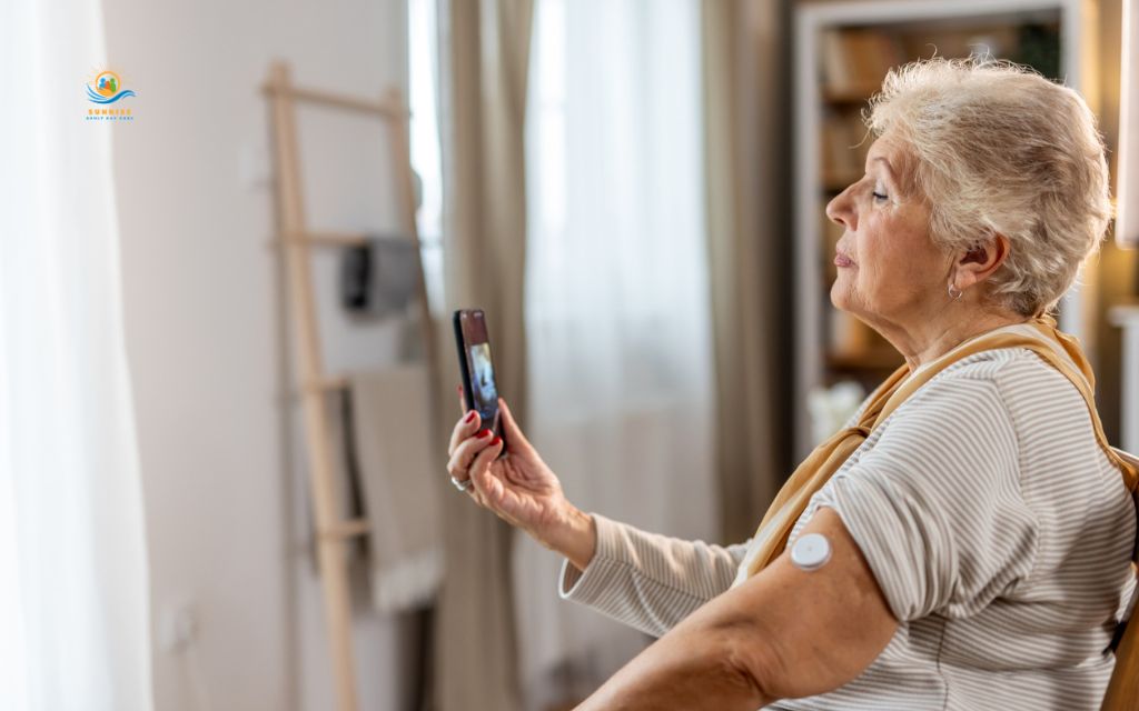 What is remote monitoring technology for elderly care?