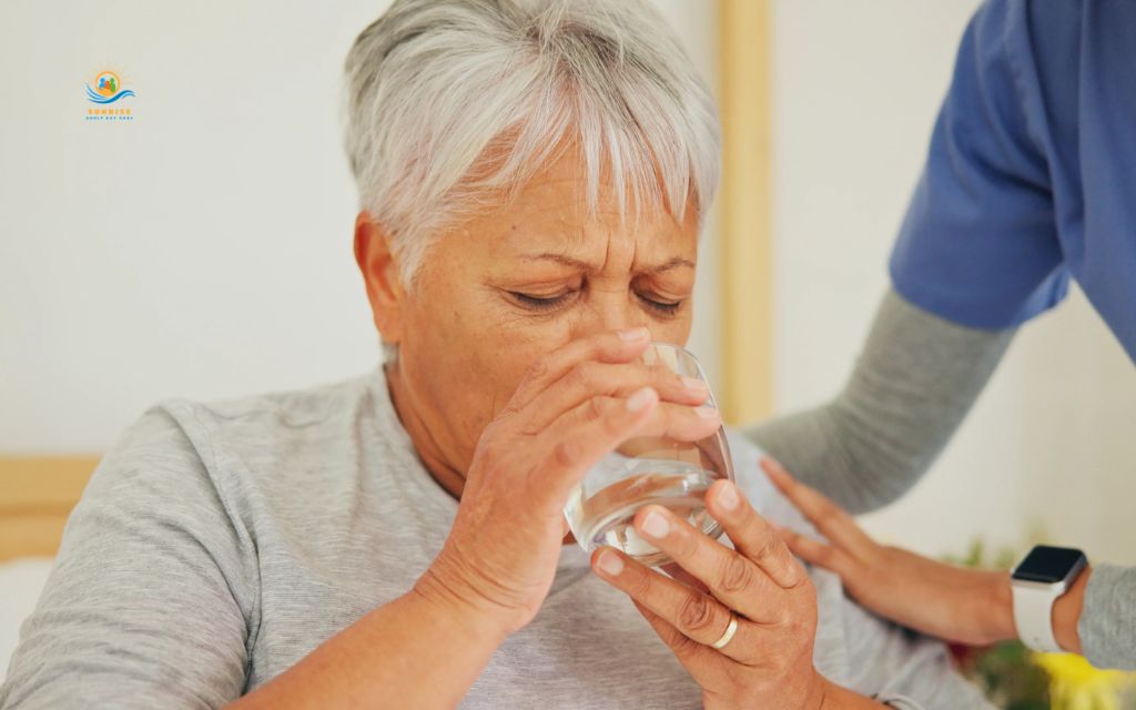 Why do older people have difficulty swallowing