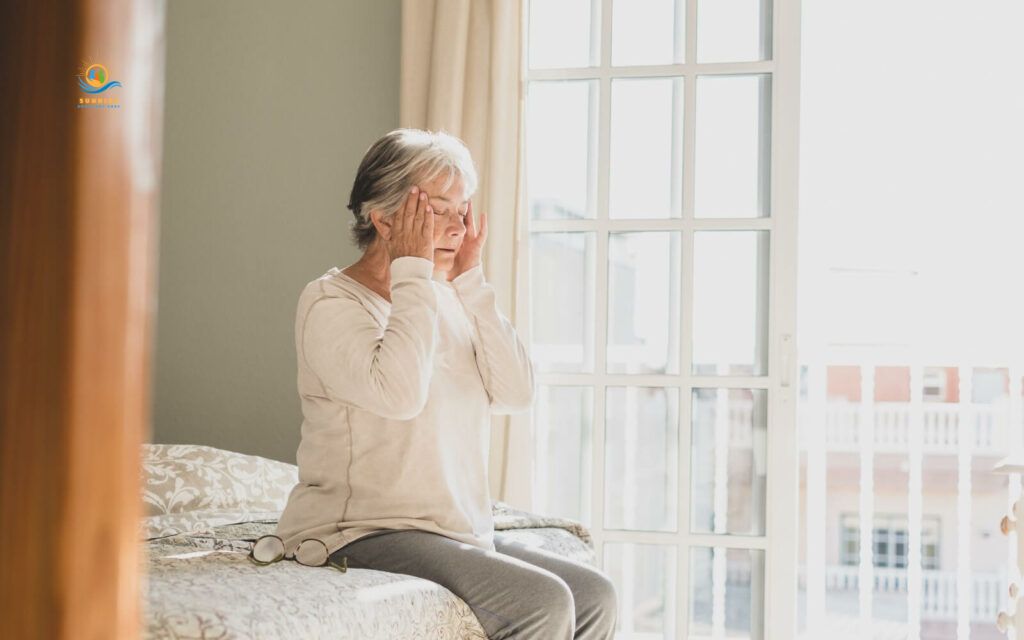 symptoms of dehydration in elderly: Headache